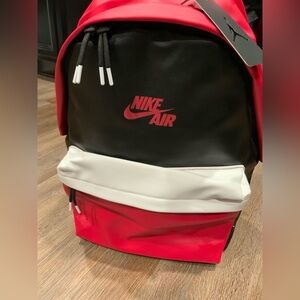 New NIKE AIR JORDAN 1 BACKPACK  “Chicago” Black Gym Red Large (9A0390-KR5)